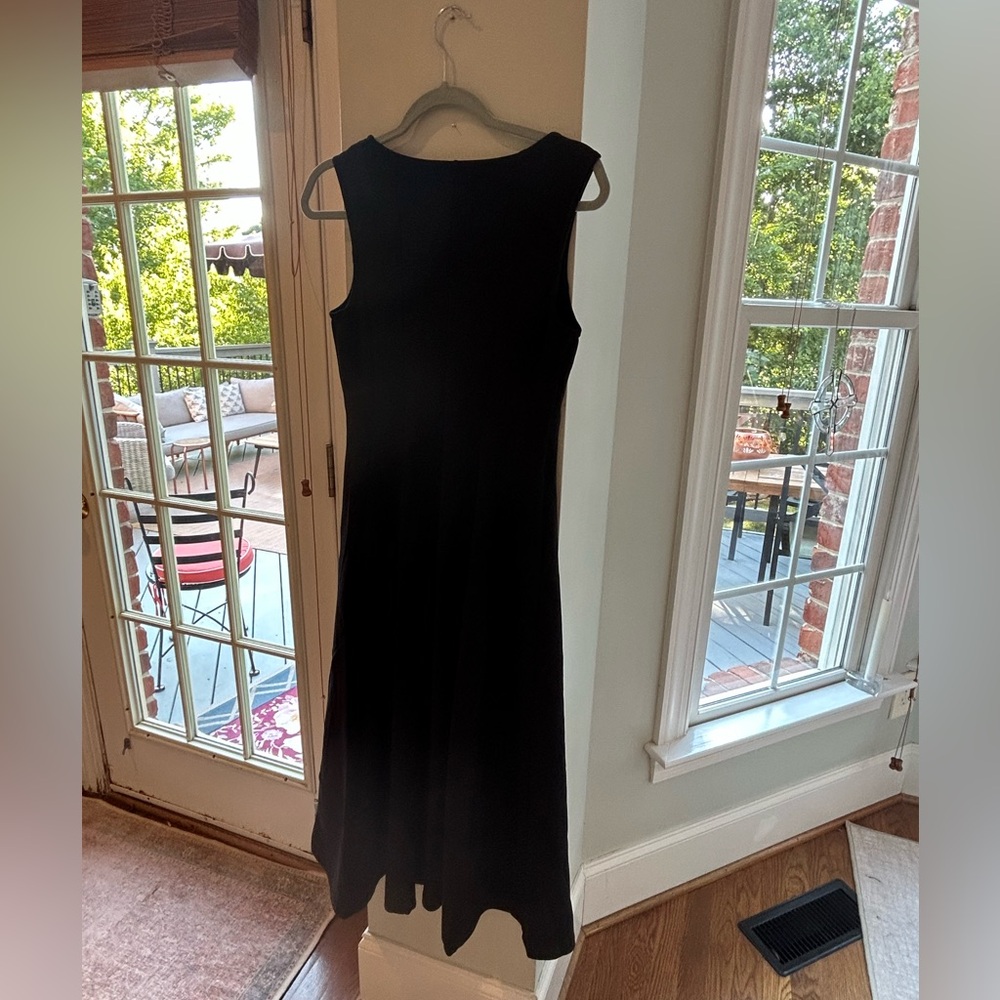 Sleeveless A-Line Midi Dress, Stretchy Knit, Formal Cocktail Wear NWT - Picture 9 of 12